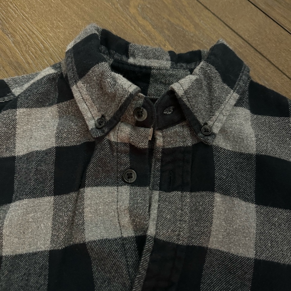 Flannel black & gray